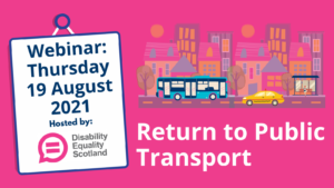 A webinar discussion about Disability Training for Public Transport Staff on Thursday 24 February 2022, from 1:30pm to 3:00pm.